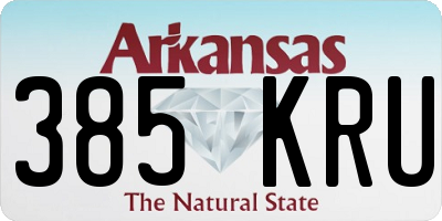 AR license plate 385KRU