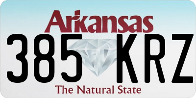AR license plate 385KRZ