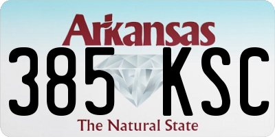 AR license plate 385KSC