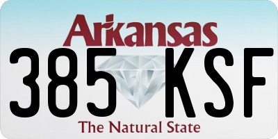 AR license plate 385KSF
