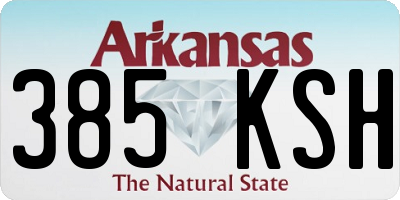 AR license plate 385KSH