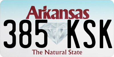 AR license plate 385KSK