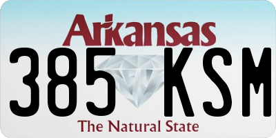 AR license plate 385KSM