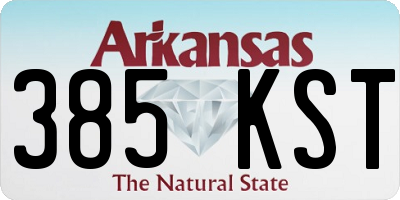 AR license plate 385KST