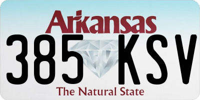 AR license plate 385KSV