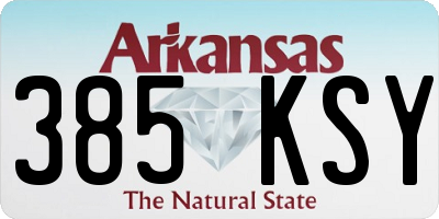 AR license plate 385KSY