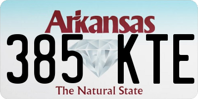 AR license plate 385KTE