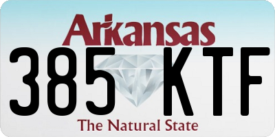 AR license plate 385KTF
