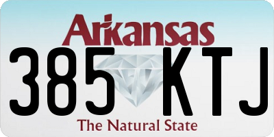 AR license plate 385KTJ