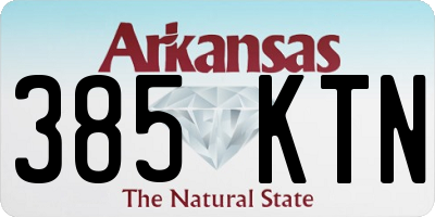 AR license plate 385KTN