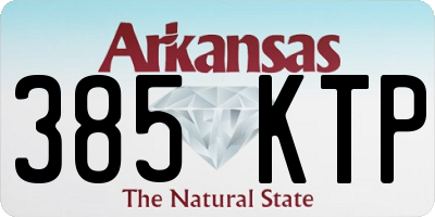 AR license plate 385KTP