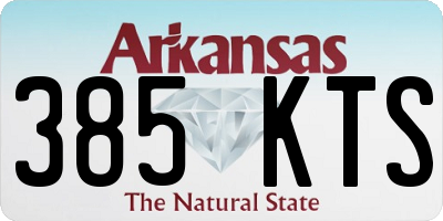 AR license plate 385KTS