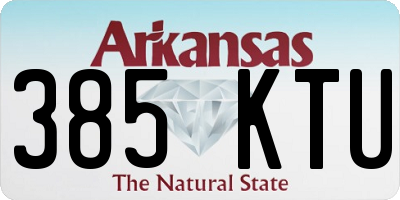 AR license plate 385KTU