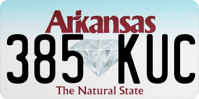 AR license plate 385KUC