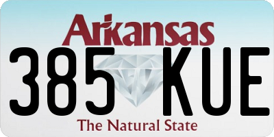 AR license plate 385KUE
