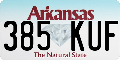 AR license plate 385KUF
