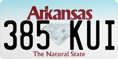 AR license plate 385KUI