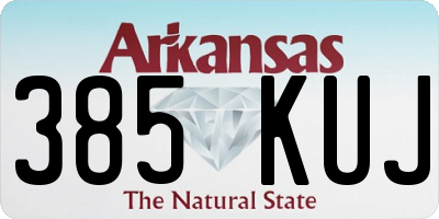 AR license plate 385KUJ