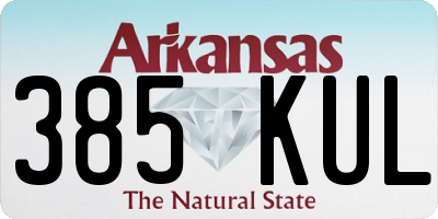 AR license plate 385KUL