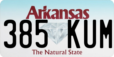 AR license plate 385KUM