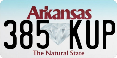 AR license plate 385KUP