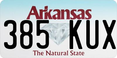 AR license plate 385KUX