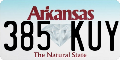 AR license plate 385KUY