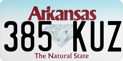 AR license plate 385KUZ