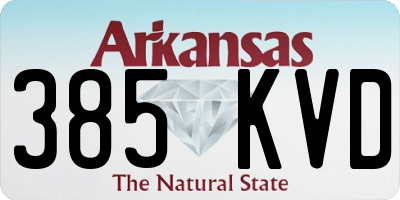 AR license plate 385KVD