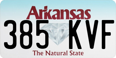 AR license plate 385KVF