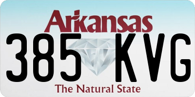 AR license plate 385KVG