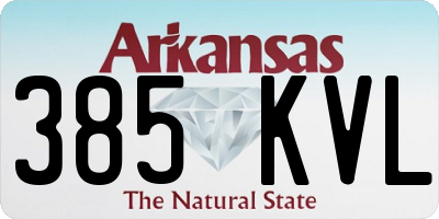 AR license plate 385KVL