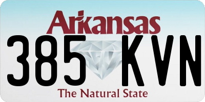 AR license plate 385KVN