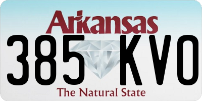 AR license plate 385KVO