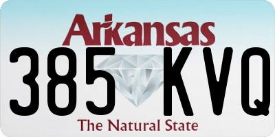 AR license plate 385KVQ