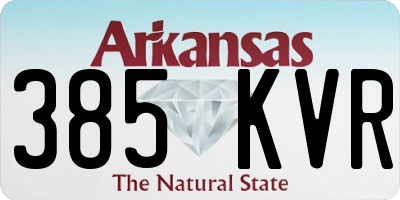 AR license plate 385KVR