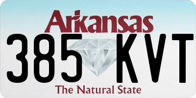 AR license plate 385KVT