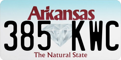 AR license plate 385KWC