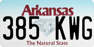 AR license plate 385KWG