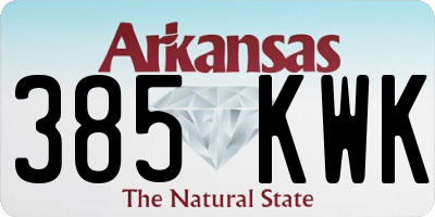AR license plate 385KWK
