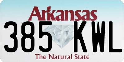 AR license plate 385KWL