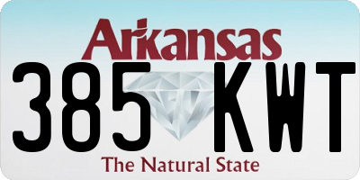 AR license plate 385KWT