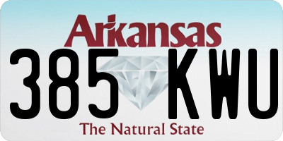 AR license plate 385KWU