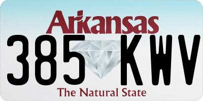 AR license plate 385KWV
