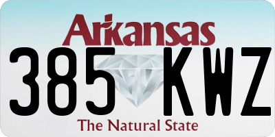 AR license plate 385KWZ