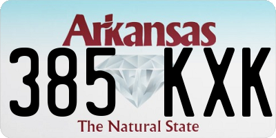 AR license plate 385KXK