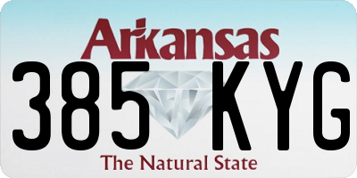 AR license plate 385KYG