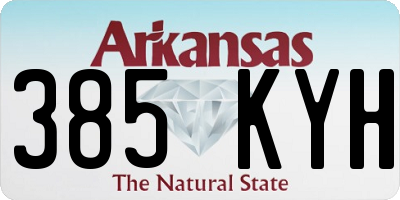 AR license plate 385KYH