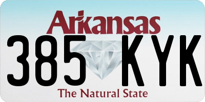 AR license plate 385KYK