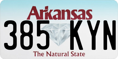AR license plate 385KYN
